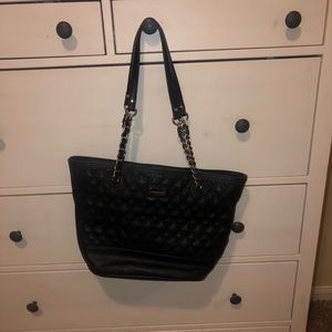 Large Black Liz Claiborne Tote/Shoulder Purse